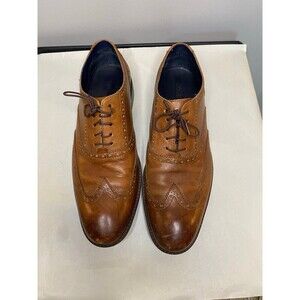 Cole Haan leather wingtip oxfords tan